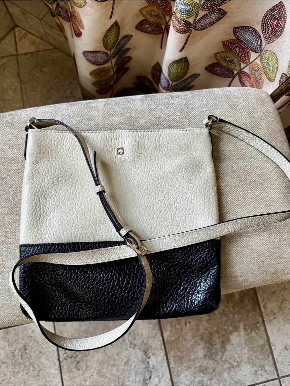 Kate Spade Two-Tone Crossbody Bag - Black & Cream
